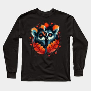 Lemur Valentine Day Long Sleeve T-Shirt